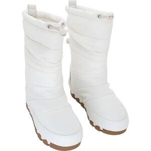 Sperry White Quilted Winter Boots